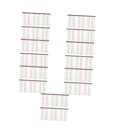 FOMIYES 42 Pcs Eyebrow Stickers Black Stickers Brow Shaper -like Eyebrows Stickers Tool Bionic Miss
