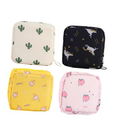 Magiclulu 4 pieces women bandage bags menstrual pillow bag bag tampon holder tampon storage bag matte storage bag portable change bag