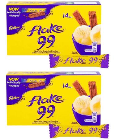 HiCollections Cadbury Flake 99 Chocolate Bar 14 Bar - Pack of 2 (28 Bars 8.2g each)