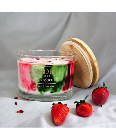 Soy Wax 3-Wick Candle | 16oz Strawberry & Guava Scent | Long Burn Mood Candle - International Shipping Available - Buy Online on GoSupps.com