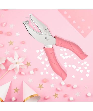 2 Pieces Handheld Hole Paper Punch  Pletpet Heart Hole Punch + Star Hole Punch 1/4 Inch Metal Single Hole Paper Punch  with Soft-Handled for Tags Clothing Ticket (Heart+Star) (Star+Heart) - Buy Online on GoSupps.com