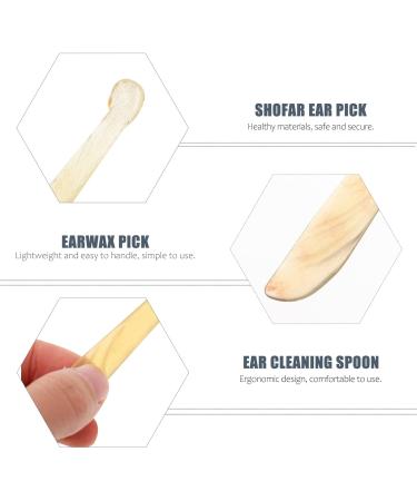 3pcs Yellow Wooden Earwax Cleaning Tools Set - Portable and Practical Men & Women Ear Care Kit - Buy Online on GoSupps.com