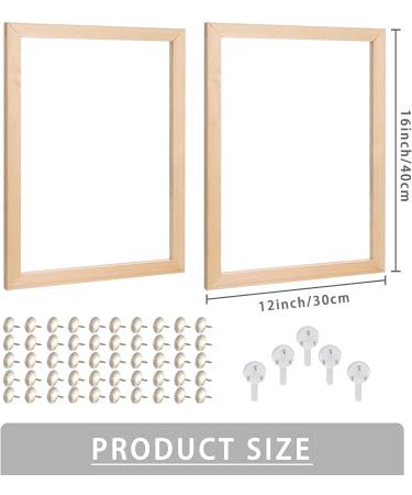 Caydo 2 Pack 12x16 Inch Canvas Stretcher Bars Kit for Prints, Oil Paintings, Paint by Numbers - Removable Wooden Frames for Posters - Buy Online on GoSupps.com