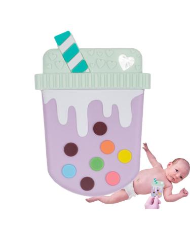 Aznever Silicone Bite Ring - Safe Baby Teething Toy | Food-Safe Silicone Cartoon Design & Gum Protection - Buy Online on GoSupps.com
