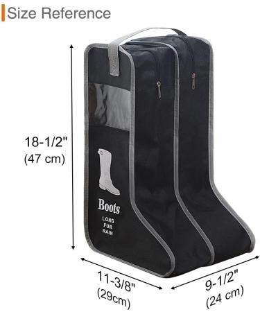 KOVOSCH 2 Pack Portable Black Shoe Bags for Storage and Travel - Dust Proof Travel Shoe Bags for Packing - Large Size - Buy Online on GoSupps.com