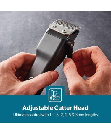 Geepas Professional Hair Clipper Digital Electric Stubble Beard Trimmer Hair Clipper Creates Fine Lines Contours - Cordless Electric Hair Clipper Smooth - Rechargeable Battery - Buy Online on GoSupps.com