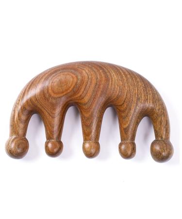 Minkissy 2-Piece Scalp Ridge Wooden Hair Massager & Gua Sha Tool Set - Antistatic Bamboo Comb for Scalp Care & Relaxation - Buy Online on GoSupps.com