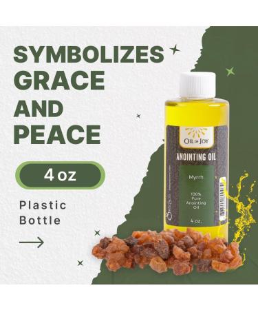 Anointing Oil Myrrh 4 Oz - Holy Oil for Prayers Church Ceremonies & Home Blessings | Symbolizes Grace & Peace - Buy Online on GoSupps.com