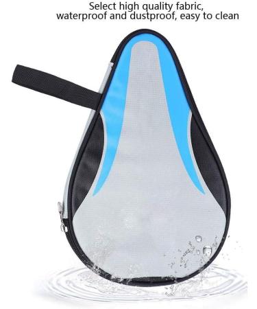 Alomejor Blue Ping Pong Paddle Case | Waterproof Oxford Table Tennis Bat Bag for Full Protection - Buy Online on GoSupps.com