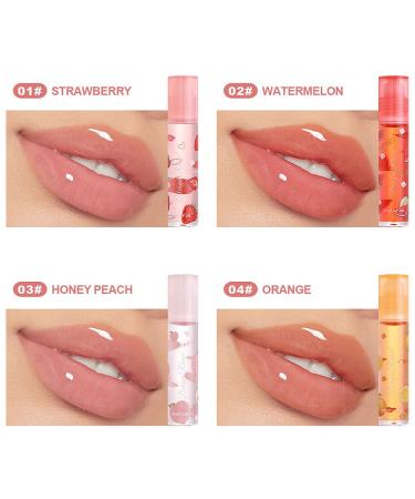Moisturizing Fruit Flavored Lip Oil | Vegan Tinted Lip Gloss & Balm for Dry Lips - Hydrating & Nourishing Care - Buy Online on GoSupps.com
