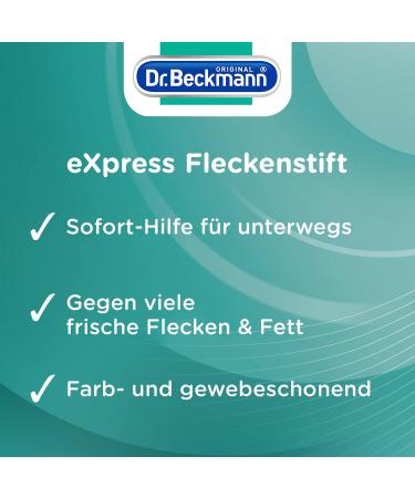 Dr. Beckmann eXpress Fleckenstift Effektiver Fleckentferner f r Unterwegs | 3x9ml Pack | Schnelle & Einfache L sung - Buy Online on GoSupps.com