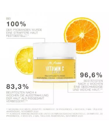 M. Asam Vitamin C Glow Moisture Cream 50ml - Intensive Hydration & Radiant Skin with Vitamin C Gold Complex & Turmeric - 24h Face Cream for Glowing Complexion - Buy Online on GoSupps.com