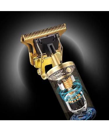 Men's Engraved Hair Clipper - Black USB Rechargeable Electric Hair Shaver for Hairdressers | International Shipping Available - Buy Online on GoSupps.com