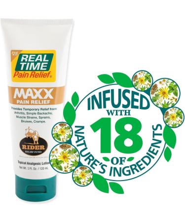 Real Time Pain Relief MAXX 5oz Tube - Fast-Acting Pain Relief (Pack of 1) - Buy Online on GoSupps.com