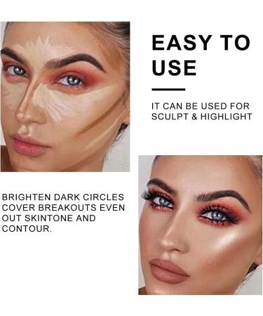 Matte Concealer Natural Matte Finish Freckles Tear Gap Nose Shadow Contour Stick 24h Full Coverage Matte Finish-12ml/0.14oz (01#) - Buy Online on GoSupps.com