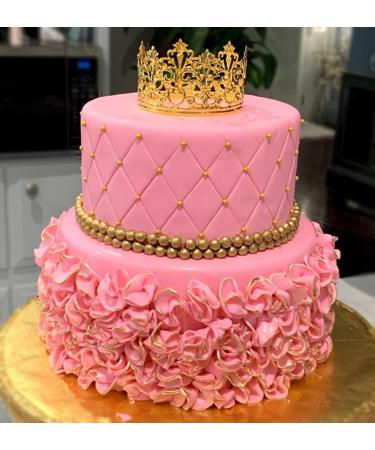 CREPUSCOLO Crown Cake Topper  Vintage Tiara Crown Cake Topper Baby Shower Birthday Cake Decoration Small Baby Crown for Boys & Girls  Metal (Gold) - Buy Online on GoSupps.com