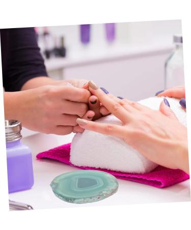  TOVINANNA 1 Piece Manicure Puck for Nail Art Agate Color Mixing Board for DIY Nail Polish Durable for Mixing Nail Polish Makeup Convenient Nail Accessories for Creative Designs - Buy Online on GoSupps.com