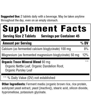 Organic MegaFood Calcium & Magnesium 90 Tablets - Supports Bone Health & Muscle Function - Buy Online on GoSupps.com
