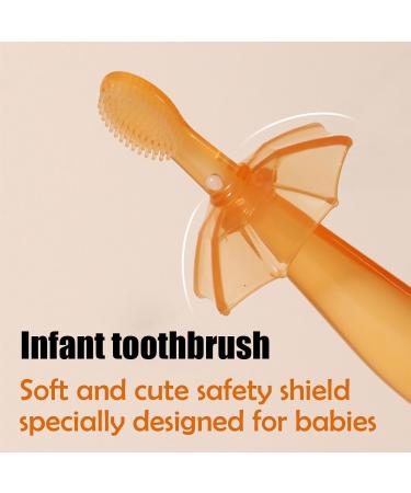 Soft Silicone 2-in-1 Children's Toothbrush & Bite Ring | Durable Deep Cleansing Brush for Kids | Perfect Gift for Boys & Girls - Buy Online on GoSupps.com