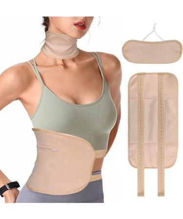 Buy Reusable Castor Oil Pack Kit - 2 Pieces for Liver Detox Thyroid Support Muscle Pain Relief | International Shipping - Buy Online on GoSupps.com