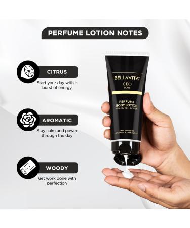 Luxury Body Perfume Lotion for Men - Bell a Vit - Nourishing & Hydrating with Argan Oil & Shea Butter | 200ml - Buy Online on GoSupps.com