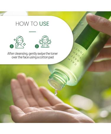 LAPALETTE Calming Green Turnover Toner | Green Tea | Hydrating & Moisturizing | Gentle Peeling with Natural Aha Bha & PHA Ingredients | Red Irritated Skin | Vegan | Korean Skincare 6.75fl.oz - Buy Online on GoSupps.com