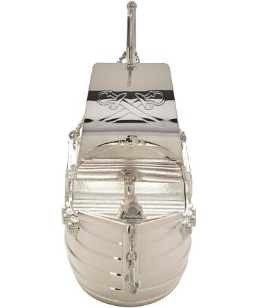 Personalised Pirate Ship Money Box | Custom Engraved Gift for Christening or Birthday - Buy Online on GoSupps.com