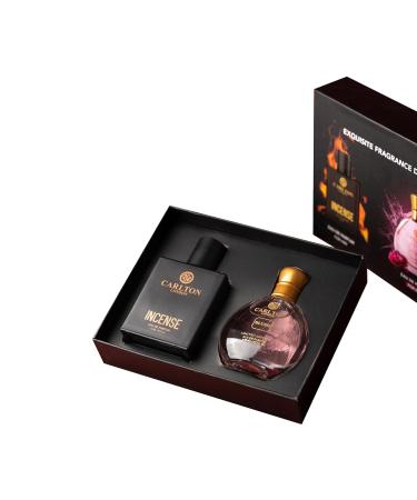 Carlton.London Exquisite Fragrance Duo I Incense 50Ml & Blush 30Ml Gift Set I Fragrance Travel And Pocket Friendly Eau De Perfumes