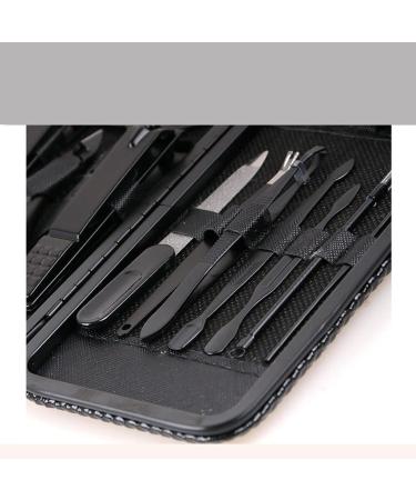 Manicure Kit Personal Care Tools Nail Clippers Home Use Pedicure Manicure Set 12 Piece Set Black Nail Clippers Kit - Buy Online on GoSupps.com