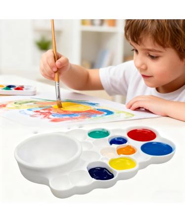  Rukjmqi Watercolor Palette Artistic Color Mixing Palette - Watercolor Mixing Tray For Adults Boys and Girls Crafts Travel Home Classroom Parties Drawing - Buy Online on GoSupps.com