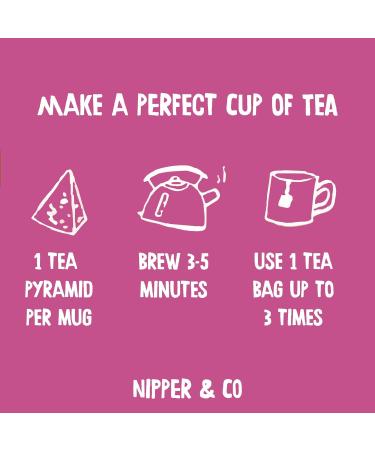 Nipper & Co Happy Bumps Tea Natural Herbal Pregnancy Tea 3 Pack (42 Reusable Bags 126 Cups) Caffeine Free Tea Baby Shower Gifts - Buy Online on GoSupps.com