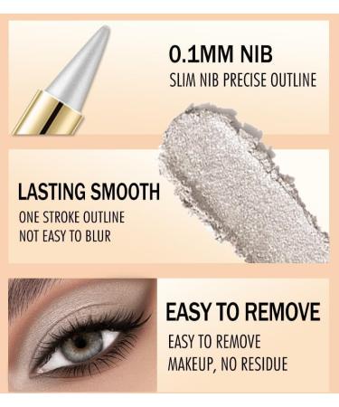 Ayky Long Wear Gel Eyeliner 2024 Upgraded Rationalu Gel Eyeliner Rational Gel Eyeliner Natural Black Eyeliner Cream Waterproof Smudge Proof (03#) - Buy Online on GoSupps.com