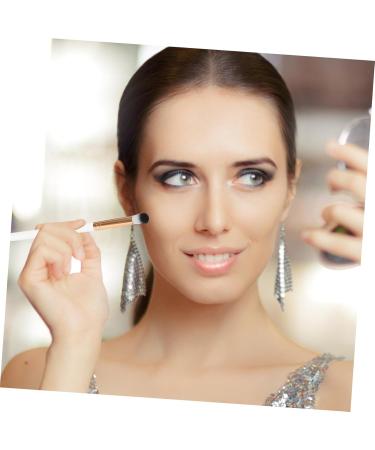 SOESFOUFU 10pcs Makeup Brush Concealer Brush Precision Eyeshadow Brush Eye Makeup Kit White Wooden Handle - Buy Online on GoSupps.com