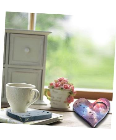 STOBOK 2pcs Coaster Mold Silicone Molds Moon Star Tray Resin Molds Simple Diy Mold Epoxy Resin Heart-shaped Whitex2pcs 13.6X13CMx2pcs - Buy Online on GoSupps.com