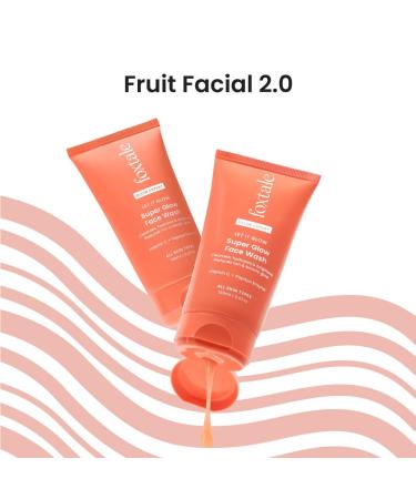 FoxTale Vitamin C Super Glow Face Wash with Papaya enzyme | Reduces Tan | Boosts Glow | Gently Exfoliates & Brightens Skin | Reduces Pigmentation | Face Wash for Men & Women (150ml) 3.38 Fl Oz (Pack of 1) - Buy Online on GoSupps.com