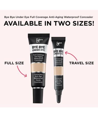 IT Cosmetics Bye Bye Under Eye Anti-Aging Concealer - Medium 20.0 - Neutral Undertones, Full Coverage, Waterproof, Natural Finish - Buy Online on GoSupps.com