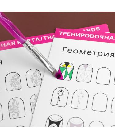 Nail Art Practice Book Beginner Manicure Training Drawing Cards Easy to Clean 12 Sheets Nail Art Practice Tools - Buy Online on GoSupps.com