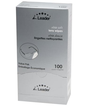 Leader Ultra-Soft Lens Wipes and Towelettes Pack of 100