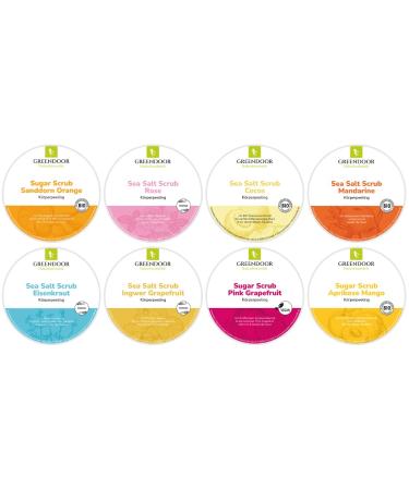 Greenendoor Body Peeling Sugar Scrub - Apricot Mango 230g | Gentle Natural Exfoliation No Dyes or Microplastics Ideal for Sauna & Shower - Buy Online on GoSupps.com