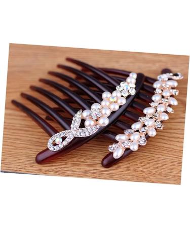 Angoily Hair Comb Different Occasions Unique Design Hair Clip Comb No Peculiar Smell Durable French Side Combs Thick Hair Girls Hair Styling Fine Craft Vintage Women's Rhinestone - Buy Online on GoSupps.com