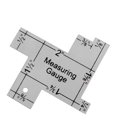 YEQIN 1 Inch Mini Sewing Measuring Gauge - 14-in-1 Seam Gauge and Ruler for DIY Sewing Craft - Buy Online on GoSupps.com