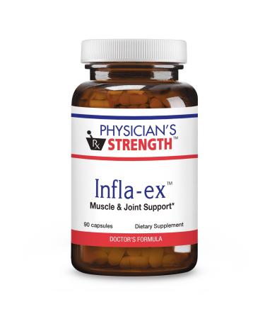 Physician's Strength Infla-ex - 90 Capsules - Muscle & Joint Support - Non-GMO - 45 Servings