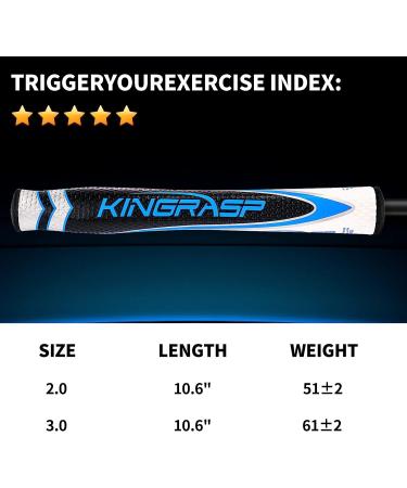 KINGRASP Lightweight Golf Putter Grip 3.0 - Advanced Texture Control, High Feedback | Black White Oversized Design - Buy Online on GoSupps.com