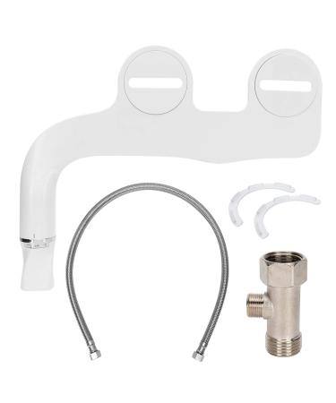 Toilet Bidet G1/2 Toilet Bidet Seat Attachment Water Spray Double Nozzle Non-Electric Sprayer