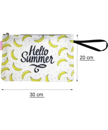 Hello Summer Waterproof Bikini Wetbag | Stylish Bathing Bag for Beach & Pool | Perfect Travel Accessory - Buy Online on GoSupps.com