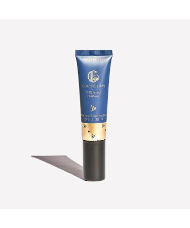 Chemist Confessions Double Play Retinol Face & Eye Cream - Anti-Aging Moisturizer with Peptides for Fine Lines Wrinkles & Uneven Texture - Gentle Retinol Eye Treatment