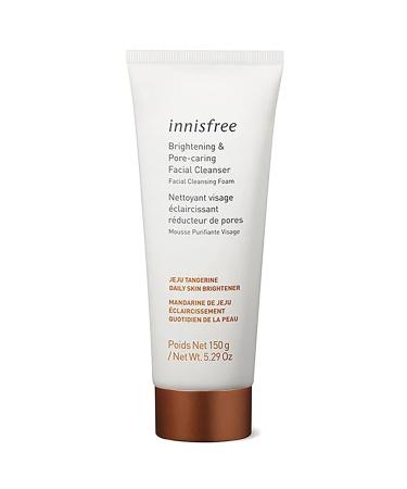 innisfree Tangerine Brightening & Pore Caring Cleanser Face Wash  5.29 Ounce (Pack of 1)
