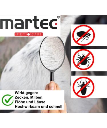 Martec Pet Care Spot On for Dogs (1-15 kg) - Plant-Based Flea Tick & Lice Treatment for 18 Weeks - Buy Online on GoSupps.com