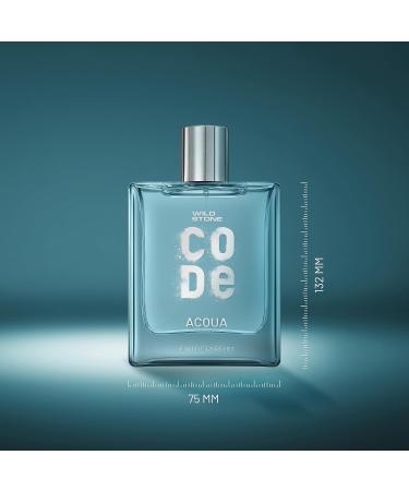 Wild Stone CODE Acqua Perfume for Men 100ml l Long-Lasting Eau De Parfum having Fresh & Oceanic Vibes with Marine Musk Amber and Patchouli Notes | LuxuryMen EDP Perfume - Buy Online on GoSupps.com