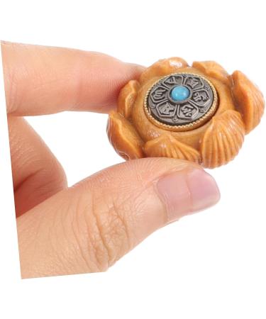 Gleavi Hand Exercise Plate Player - Vintage Carved Tibetan Buddhist Pearls Mini Lotus Flower & Sandalwood Massage Ball - Perfect for Office Relaxation - Buy Online on GoSupps.com